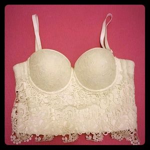 White Lace Bustier